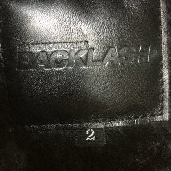 Men's leather shearling Isamu Katayama Backlash Coat - Picture 3 of 6